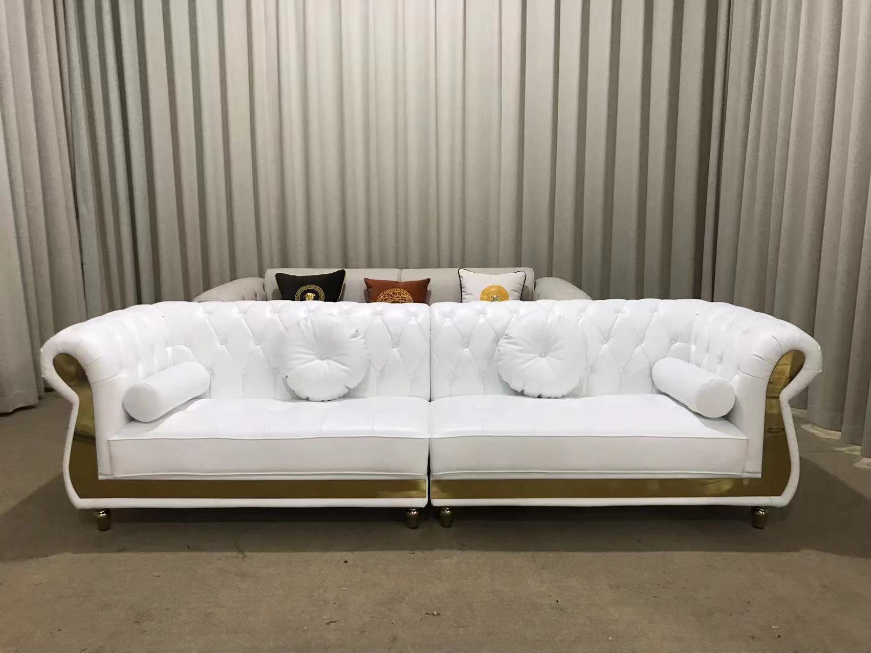biała sofa glamour