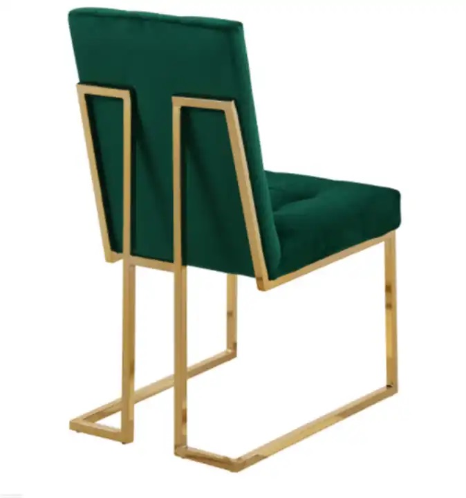 zielone krzesło do jadalni glamour